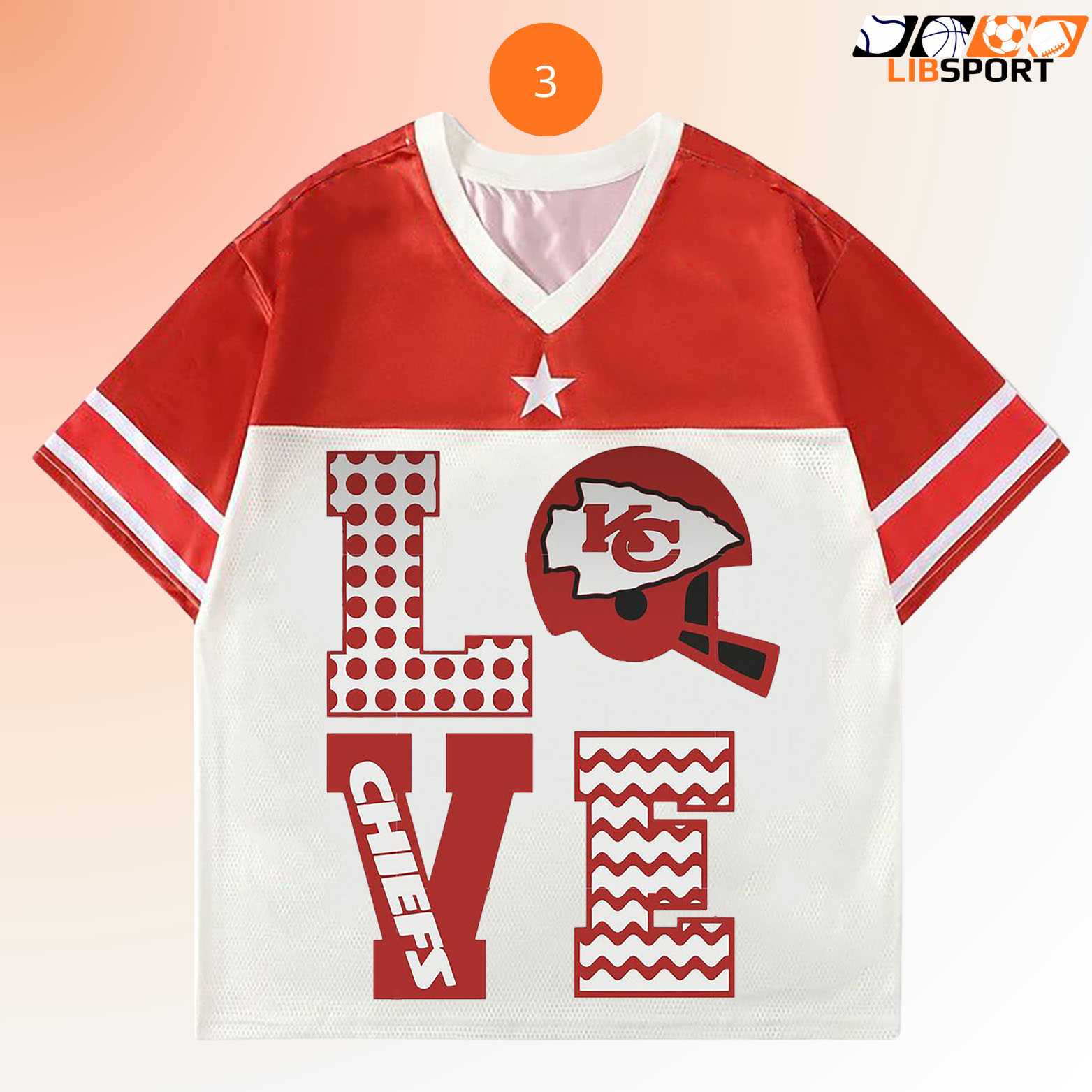 Love The Kansas City Chiefs Jersey, Game Day Shirt, Unisex Fan Merch Tee